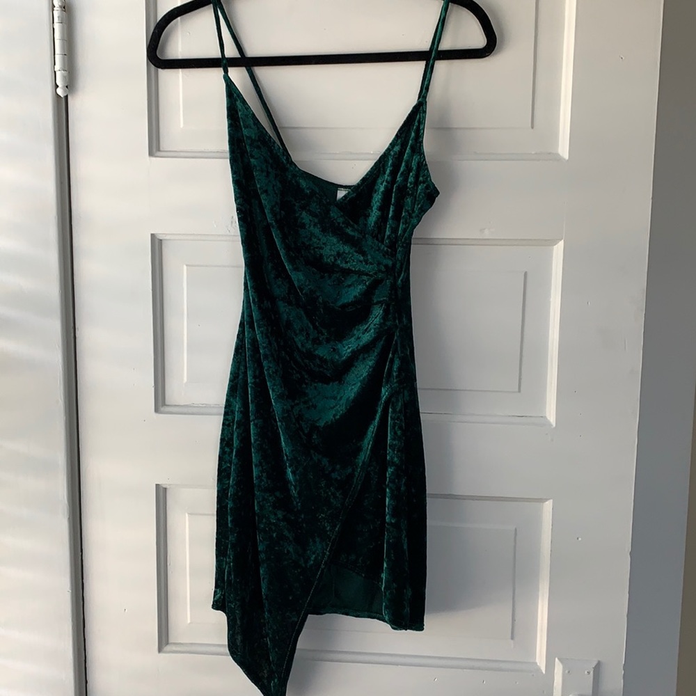 Emerald mini dress